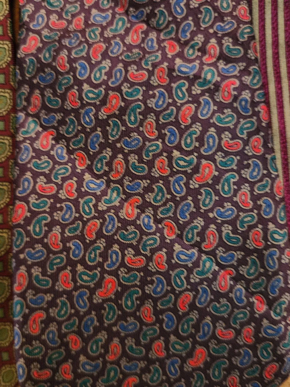 3pc Vintage 100% Silk Men’s Tie Lot Jeffrey Thomas John Ashford Zoni Paisley